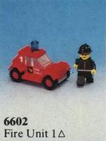 Fire Unit 1, 6602-1 Building Kit LEGO®