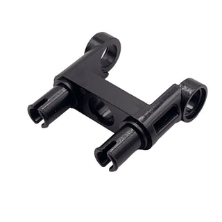 Technic, Pin Connector Toggle Joint Smooth Double with 2 Pins, Part# 48496 Part LEGO® Black