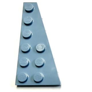 Wedge, Plate 6 x 3 Right, Part# 54383 Part LEGO® Sand Blue