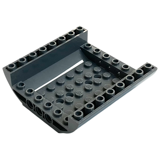 Slope, Curved 8 x 8 x 2 Inverted Double, Part # 54091 Part United Brick Co® Dark Bluish Gray