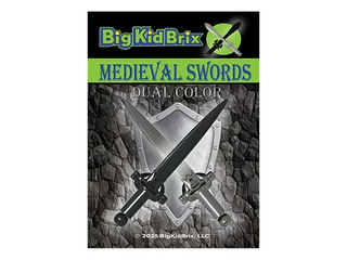 Medieval Sword Dual Color Pack Custom, Accessory BigKidBrix