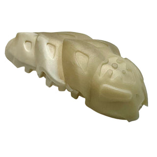 Bionicle Rahkshi Kraata Stage 1 with Marbled Pattern, Part# kraata1 Part LEGO® Pearl Very Light Gray Head (White Tail)
