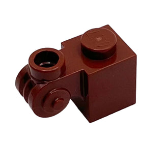 Brick, Modified 1x1 with Scroll with Hollow Stud, Part# 20310 Part LEGO® Reddish Brown