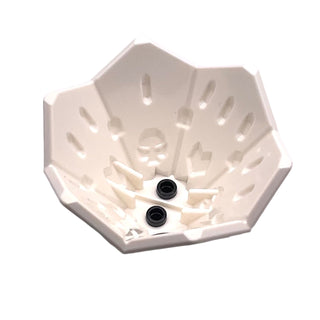 Ninjago Die Spinner with Hexagonal Dots, Hearts, and Skulls with Molded Black Sides and Bottom Pattern, Part# 66962pb01 Part LEGO®