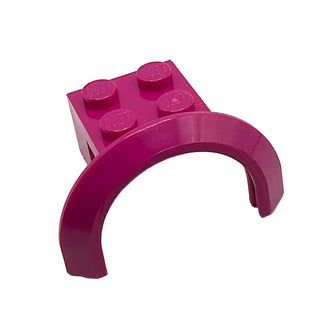 Vehicle, Mudguard 4 x 2 1/2 x 1 2/3 with Arch Round, Part# 50745 Part LEGO® Magenta
