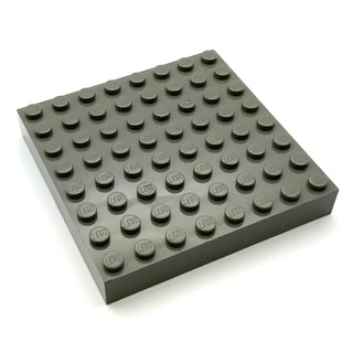 Brick 8x8, Part# 4201 Part LEGO® Dark Gray Very Good