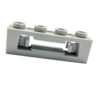 Projectile Launcher, 1 x 4 with Inside Clips (Disk Shooter), Part# 16968 Part LEGO® Light Bluish Gray