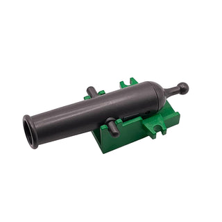 LEGO® Cannon with Cannon Base Part LEGO® Green Projectile Launcher Cannon Shooting Pearl Dark Gray
