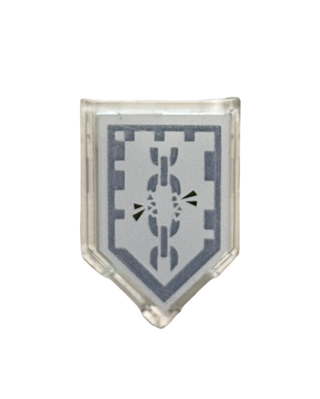 Tile, Modified 2 x 3 Pentagonal with Nexo Power Shield Pattern - Daring Deliverance, Part# 22385pb078 Part LEGO®