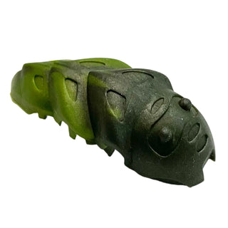 Bionicle Rahkshi Kraata Stage 5 with Marbled Pattern, Part# kraata5 Part LEGO® Pearl Dark Gray Head (Metallic Green Tail)