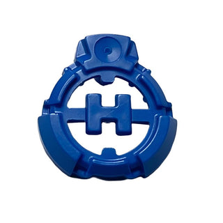 Hero Factory Chest Badge with 'H' and Flat Bottom, Part# 92199 Part LEGO® Blue