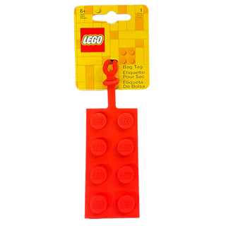 Bag/Luggage Tag, Silicone, LEGO® Plate 2 x 4 Red, 52002 Gear LEGO®