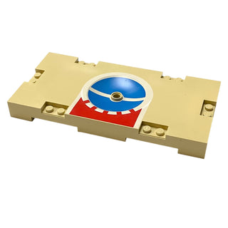 Sports Field Section 8x16 with Basketball Free-Throw Line Pattern, Part# 30489pb02 Part LEGO® Very Good