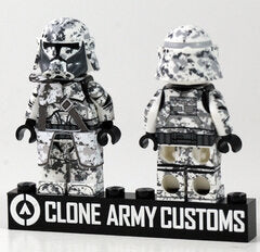 R-Heavy Camo White Trooper- CAC Custom minifigure Clone Army Customs