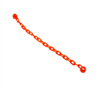 Chain with 21 Links (16-17L), Part# 30104 Part LEGO® Trans-Neon Orange