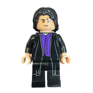 Professor Severus Snape - Dark Purple Shirt, Black Robes, Printed Legs, Shirt Tail, hp134b Minifigure LEGO®