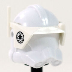 Detail Republic Symbol Print White Visor- CAC Custom Headgear Accessory Clone Army Customs
