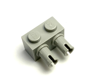 Brick, Modified 1x2 with Pins, Part# 30526 Part LEGO® Light Gray