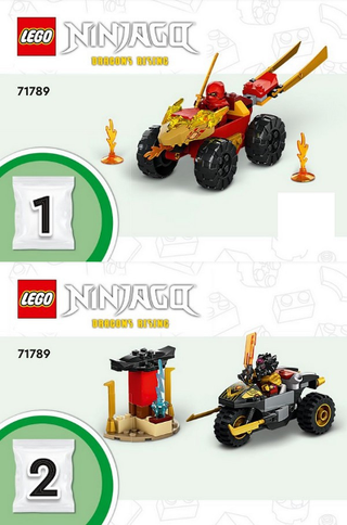 71789-Kai and Ras's Car and Bike Battle - INSTRUCTIONS ONLY Instructions LEGO®