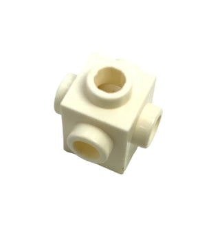Brick, Modified 1x1 with Stud on 4 Sides, Part# 4733 Part LEGO® White