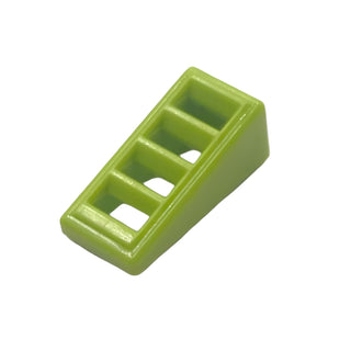 Slope 18 2 x 1 x 2/3 with Grille Pattern, Part# 61409 Part LEGO® Lime