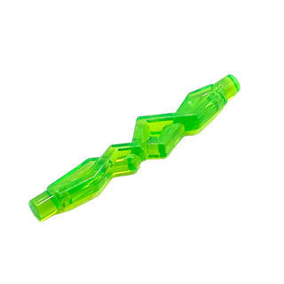 Magic Spell, Lightning with Bar Ends, Part# 3473b Part LEGO® Trans-Bright Green
