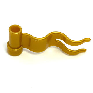 Flag 4x1 Wave Right, Part# 4495b Part LEGO® Pearl Gold