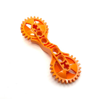 Technic, Arm 1 x 7 x 2 with Gear Ends, Part# 32311 Part LEGO® Orange