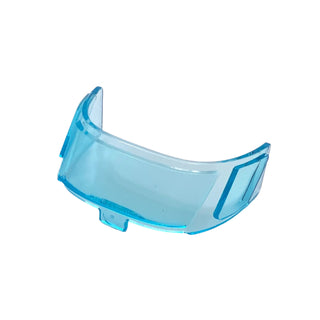 Glass for Aircraft Fuselage Curved Forward 6 x 10 Top with 3 Window Panes, Part# 87612 part LEGO® Trans-Light Blue
