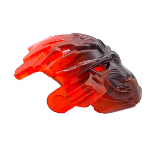 Bionicle Mask Umarak Hunter with Marbled Trans-Neon Orange Pattern, Part# 24164pb02 Part LEGO®