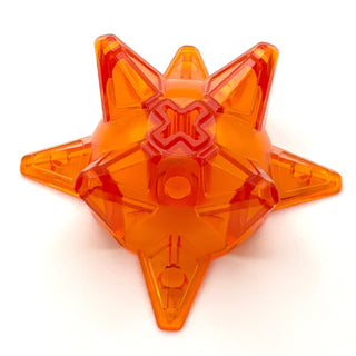 Hero Factory Weapon, Spiked Ball Half with Axle Hole, Part# 98578 Part LEGO® Trans-Orange  