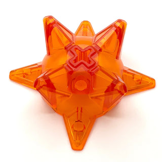 Hero Factory Weapon, Spiked Ball Half with Axle Hole, Part# 98578 Part LEGO® Trans-Orange
