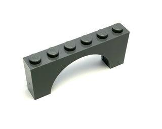 Arch 1x6x2 (Thick Top with Reinforced Underside), Part# 3307 Part LEGO® Dark Bluish Gray  