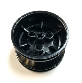 Wheel 43.2mm D. x 26mm Technic Racing Small, 3 Pin Holes, Part# 41896 Part LEGO® Black