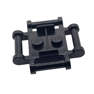 Brick, Modified 2x2 with Bar Handles on 4 Sides, Part# 66961 Part LEGO® Black Very Good