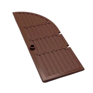 Door 1 x 5 x 10 Curved Top, Part# 2400 Part LEGO® Brown Very Good