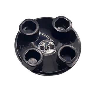 Plate, Round 2x2 with Rounded Bottom (Boat Stud), Part# 2654 Part LEGO® Black