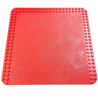 24x24 Baseplate with Studs on Edges, Part# 367 Part LEGO® Red