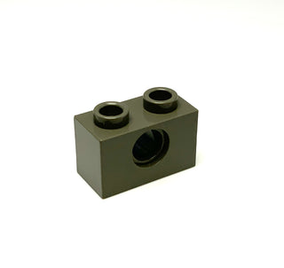 Technic, Brick 1x2 with Hole, Part# 3700 Part LEGO® Dark Gray  