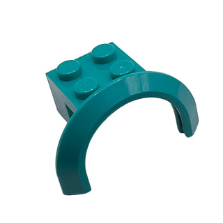 Vehicle, Mudguard 4 x 2 1/2 x 1 2/3 with Arch Round, Part# 50745 Part LEGO® Dark Turquoise