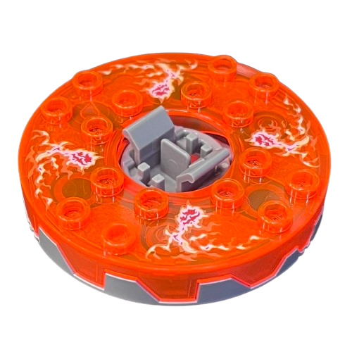 Ninjago Spinner Turntable 6 x 6 x 1 1/3 Round Base Serrated with