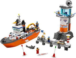 Coast Guard Patrol Boat & Tower, 7739 Building Kit LEGO®