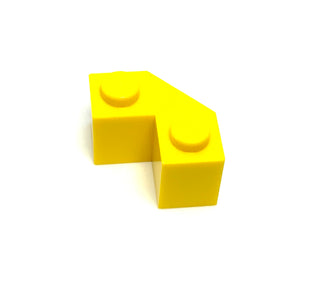 Brick, Modified Facet 2x2, Part# 87620 Part LEGO® Yellow