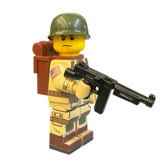 WWII U.S. Army 82nd Airborne Paratrooper Custom Minifigure, BB2 Custom minifigure Battle Brick