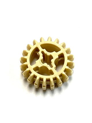 Technic, Gear 20 Tooth Double Bevel, Part# 32269 Part LEGO® Tan