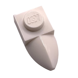 Plate, Modified 1x1 with Tooth Horizontal, Part# 49668 Part LEGO® White
