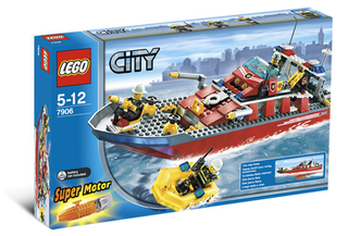 Fire Boat (Fireboat), 7906 Building Kit LEGO®