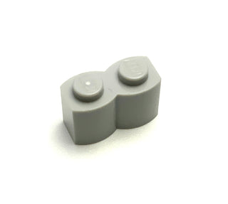Brick, Modified 1x2 with Log Profile, Part# 30136 Part LEGO® Light Bluish Gray 1 Part