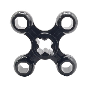 Technic Knob Cog / Gear / Wheel with Axle Hole (+ Orientation), Part# 32072 Part LEGO® Black Asymmetric Axle Hole