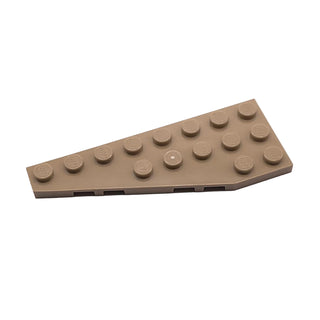 Wedge, Plate 8 x 3 Pentagonal Left, Part# 50305 Part LEGO® Dark Tan
